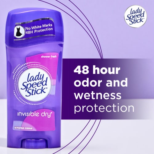 Lady Speed Stick Invisible Dry Shower Fresh Antiperspirant Deodorant Stick Perspective: top