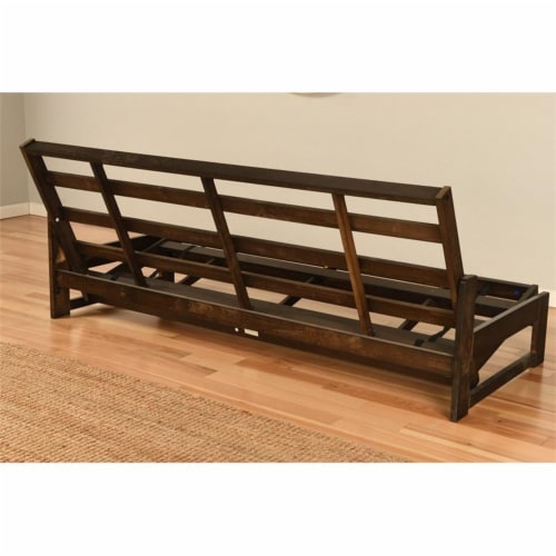Kodiak Furniture Aspen  Solid Wood Futon Frame in Reclaim Mocha/Brown Perspective: top