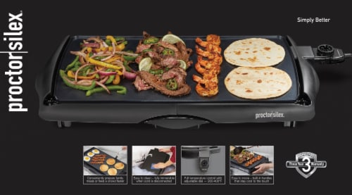 Proctor Silex® Electric Griddle - Black, 20 x 10 Inch - Kroger