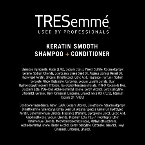 TRESemme® Keratin Smooth Shampoo & Conditioner Twin Pack Perspective: top