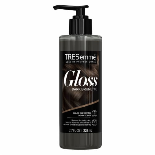 TRESemme® Gloss Dark Brunette Color Depositing Conditioner Perspective: top