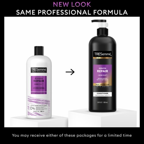TRESemmé Keratin Repair Conditioner for Damaged Hair Formulated w/Bond Plex Technology, Cruelty-free Perspective: top