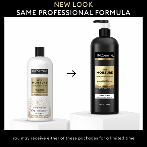 TRESemmé Hydrating Conditioner for Dry Hair, Rich Moisture Formulated With Pro Style Technology Perspective: top