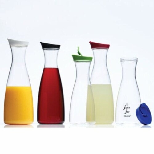Prodyne J-36-W Acrylic Juice Jar 36 Oz. White Lid- Pack of 12 Perspective: top