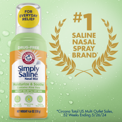 Arm & Hammer™ Simply Saline™ Moisturize & Soothe Nasal Mist Perspective: top