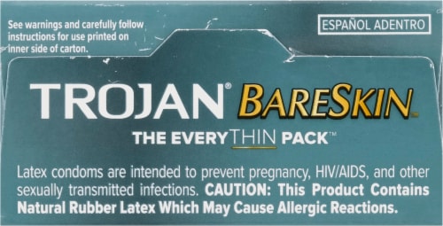 Trojan Bareskin Lubricated Latex Condoms Variety Pack Perspective: top