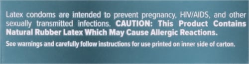 Trojan BareSkin Raw Lubricated Latex Condoms Perspective: top