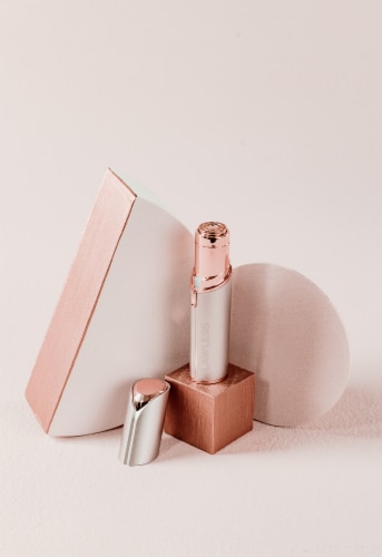 Finishing Touch® Flawless™ Coral Rose Gold Ladies Hair Remover Perspective: top