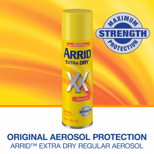 Arrid™ Extra Dry™ Regular Aerosol Antiperspirant Deodorant Perspective: top