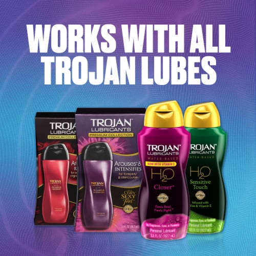 Trojan Vibrations Pulse Compact Vibrating Massager Perspective: top