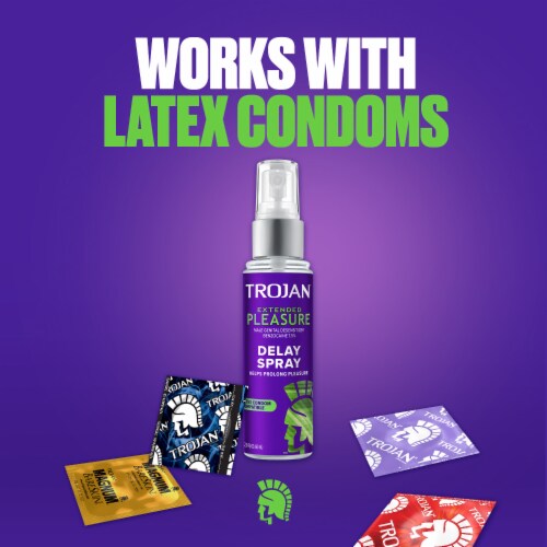 Trojan Extended Pleasure Delay Spray for Men Perspective: top