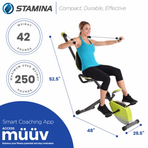 Stamina Wonder Stationary Portable Magnetic Resistance Training Exercise Bike 1 Piece Mariano s