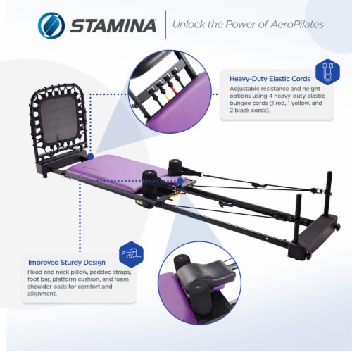 Stamina 55-4379 AeroPilates Reformer Plus Whole Body Resistance