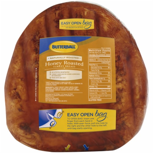Butterball Honey Roasted Deli Sliced Turkey Breast Perspective: top
