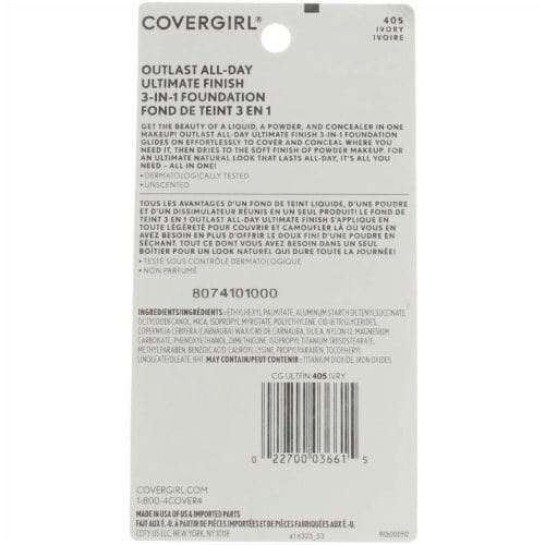 CoverGirl Outlast All-Day Ultimate Finish 3-In-1 Foundation - Ivory Perspective: top