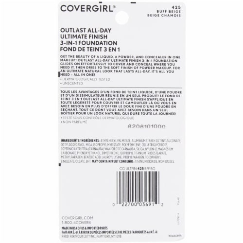 CoverGirl Outlast All-Day Ultimate Finish 3-In-1 Foundation - Buff Beige Perspective: top