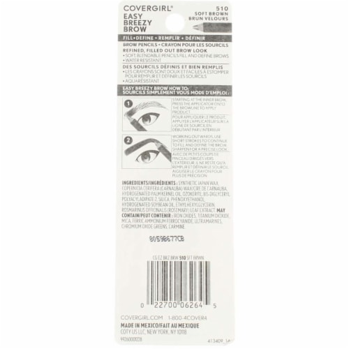 CoverGirl Easy Breezy Brow Fill+Define Eyebrow Pencil - Soft Brown Perspective: top