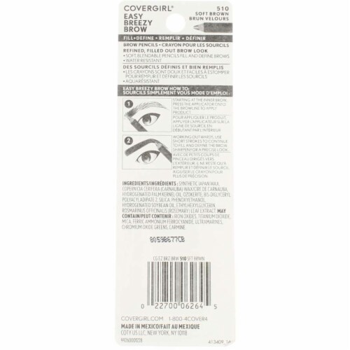 CoverGirl Easy Breezy Brow Fill+Define Eyebrow Pencil - Soft Brown Perspective: top