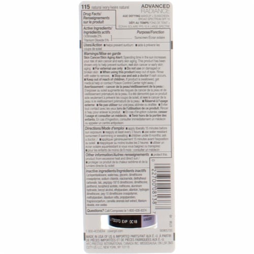 CoverGirl Advanced Radiance® 115 Natural Ivory Age-Defying Makeup Perspective: top