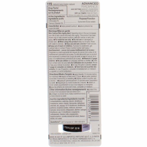 CoverGirl Advanced Radiance® 115 Natural Ivory Age-Defying Makeup Perspective: top