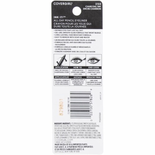 Covergirl Ink It! By Perfect Point Plus # 250 Charcoal Ink Eyeliner 0.006 oz Perspective: top