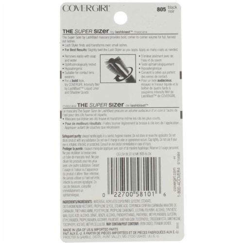 CoverGirl The Super Sizer 805 Black Mascara Perspective: top