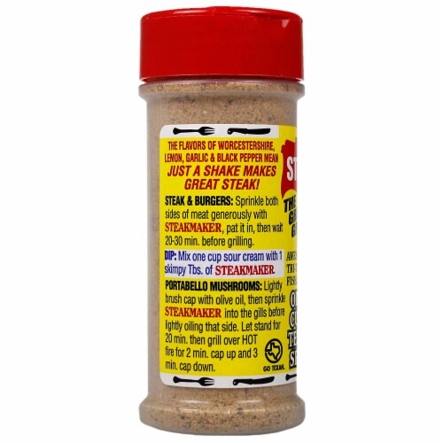 Obie Cue's Steakmaker Grilling Spice Steak Tri-Tip Burgers BBQ Seasoning 4.8 Oz Perspective: top