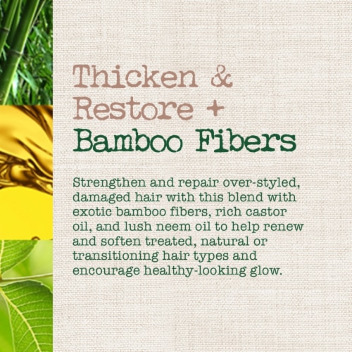 Thicken & Restore + Bamboo Fibers Shampoo Perspective: top