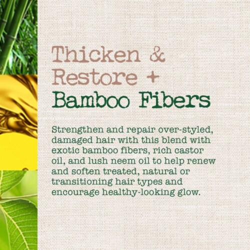 Thicken & Restore + Bamboo Fibers Shampoo Perspective: top