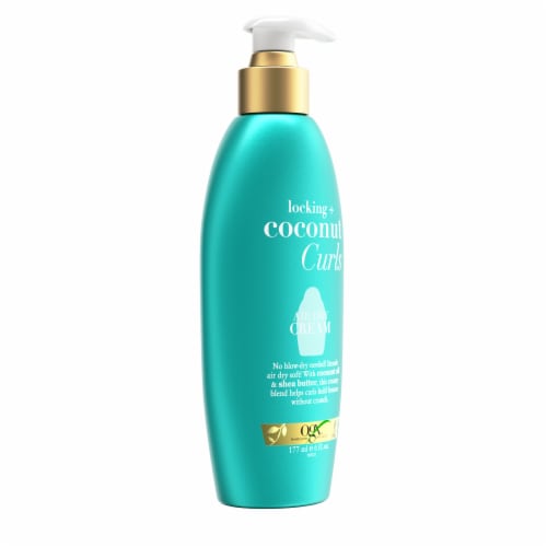 OGX Locking + Coconut Curls Air Dry Cream Perspective: top