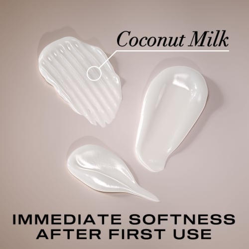 OGX Nourishing + Coconut Milk Conditioner Hydrating & Restoring for Soft Hair After the First Use Perspective: top