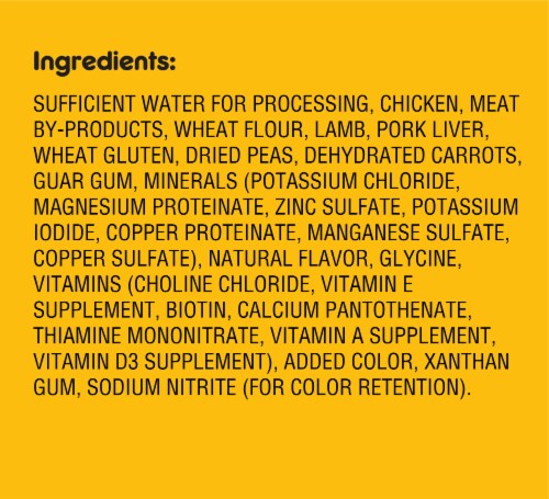 Pedigree Choice Cuts in Gravy Lamb & Vegetable Wet Dog Food Perspective: top