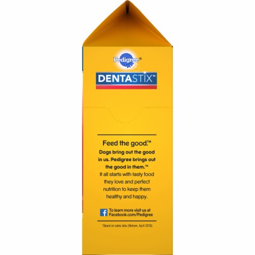 Pedigree Dentastix Triple Action Beef Flavor Large Breed Dog Treats Perspective: top