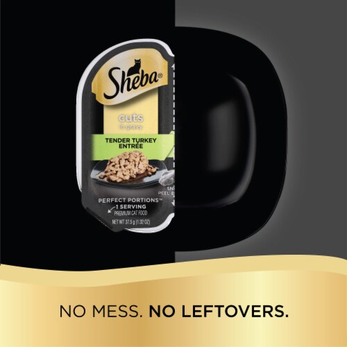 Sheba Perfect Portions Cuts in Gravy Tender Turkey Entree Adult Wet Cat Food Perspective: top
