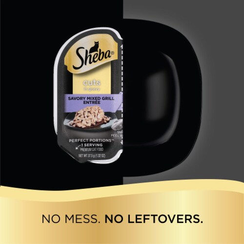 Sheba Perfect Portions Cuts in Gravy Savory Mixed Grill Entree Adult Wet Cat Food Perspective: top