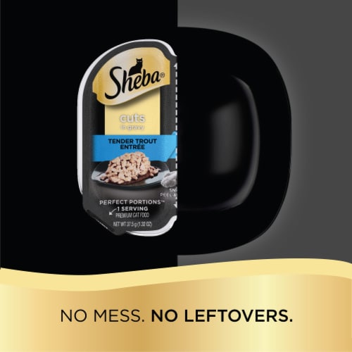 Sheba Perfect Portions Cuts in Gravy Tender Trout Entree Adult Wet Cat Food Perspective: top