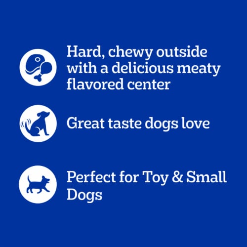 Pedigree Mini Jumbone Small Dog Adult Dog Treats Real Beef Flavor Perspective: top