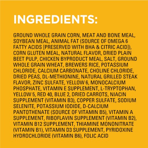 Pedigree Grilled Steak & Vegetable Adult Dry Dog Food Perspective: top