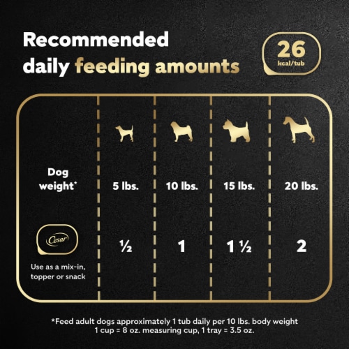 Cesar Simply Crafted Adult Wet Dog Chicken Carrots & Green Beans Food Meal Topper Perspective: top
