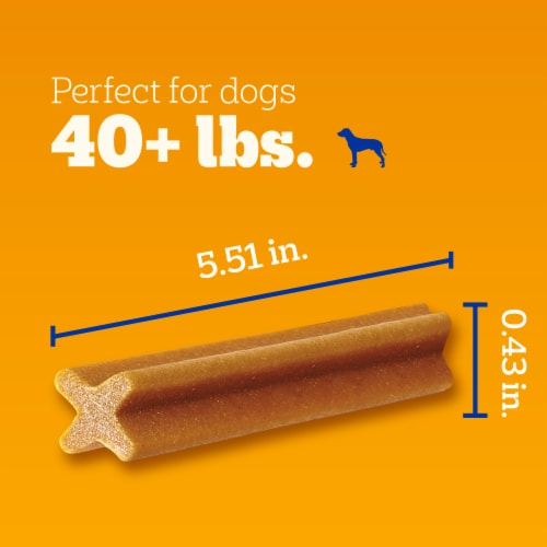 Pedigree® Dentastix™ Original with Real Chicken Large Dog Treats Perspective: top