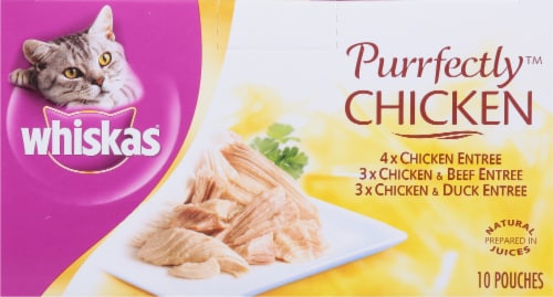 Whiskas Purrfectly Chicken Wet Cat Food Variety Pack Perspective: top
