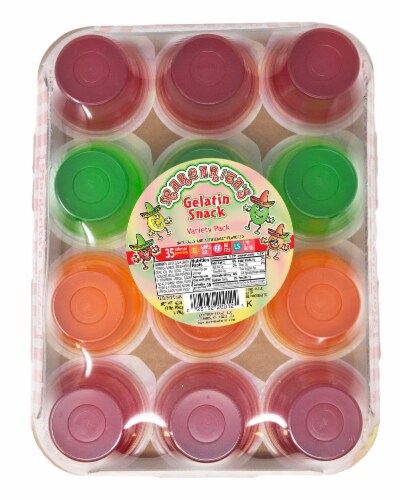 Margarita's Gelatin Snack Variety Pack Perspective: top