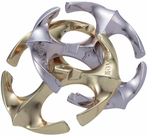 Hanayama Rotor Level 6 Cast Puzzle Perspective: top