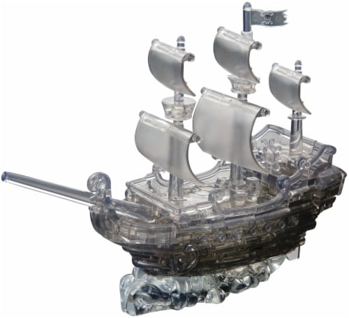 BePuzzled 3D Pirate Ship Crystal Puzzle Perspective: top