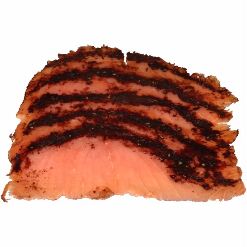 Blue Hill Bay Pastrami Smoked Salmon Perspective: top