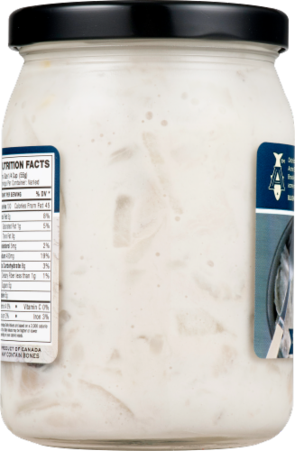 Blue Hill Bay All-Natural Herring in Cream Sauce Perspective: top