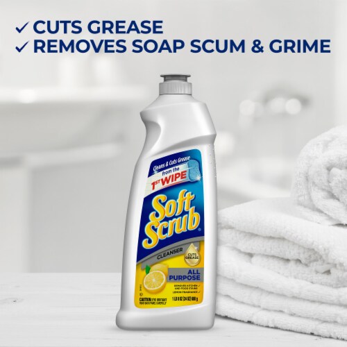 Soft Scrub® Lemon Scent All Purpose Surface Cleanser Perspective: top