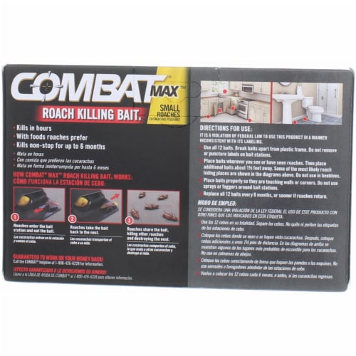 Combat® Max™ Small Roach Killing Bait Stations Perspective: top