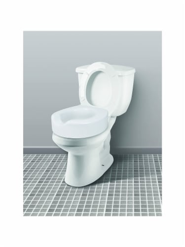 Carex Quick-Lock Rasied Toilet Seat Perspective: top
