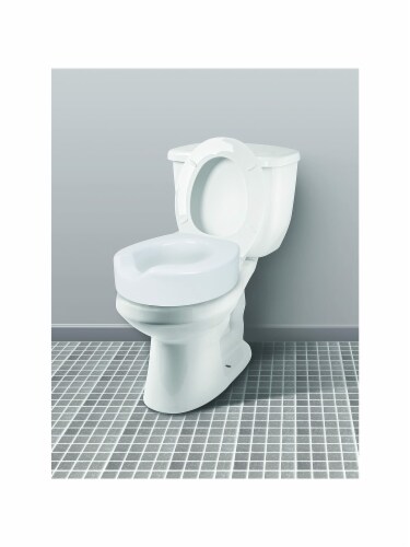 Carex Quick-Lock Rasied Toilet Seat Perspective: top